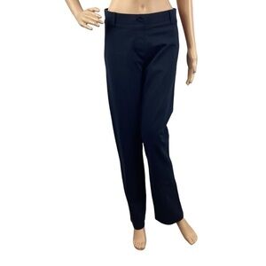 Betabrand Classic Dress Pant Yoga Pant Straight Leg Size M Navy